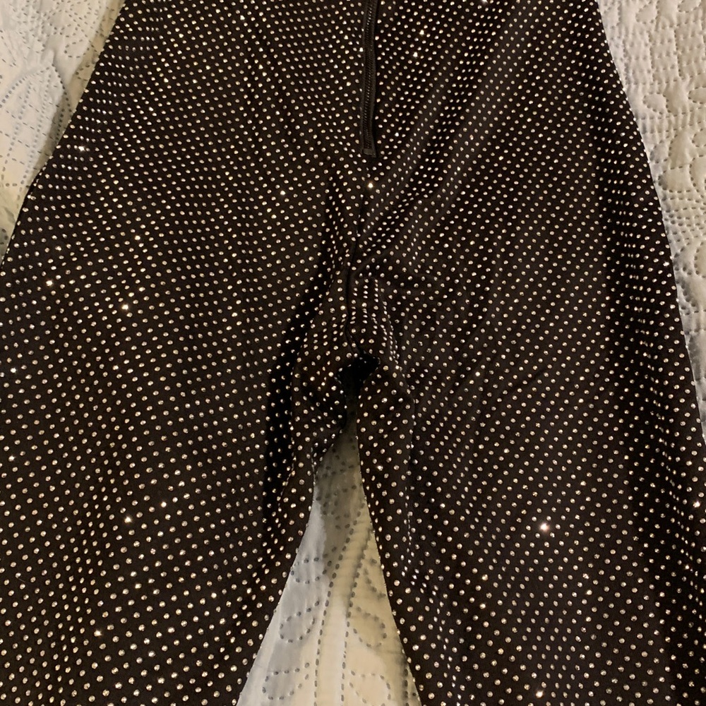 Alice + Olivia black Freddie beaded long sleeve catsuit jumpsuit. Size 2 - Picture 14 of 14